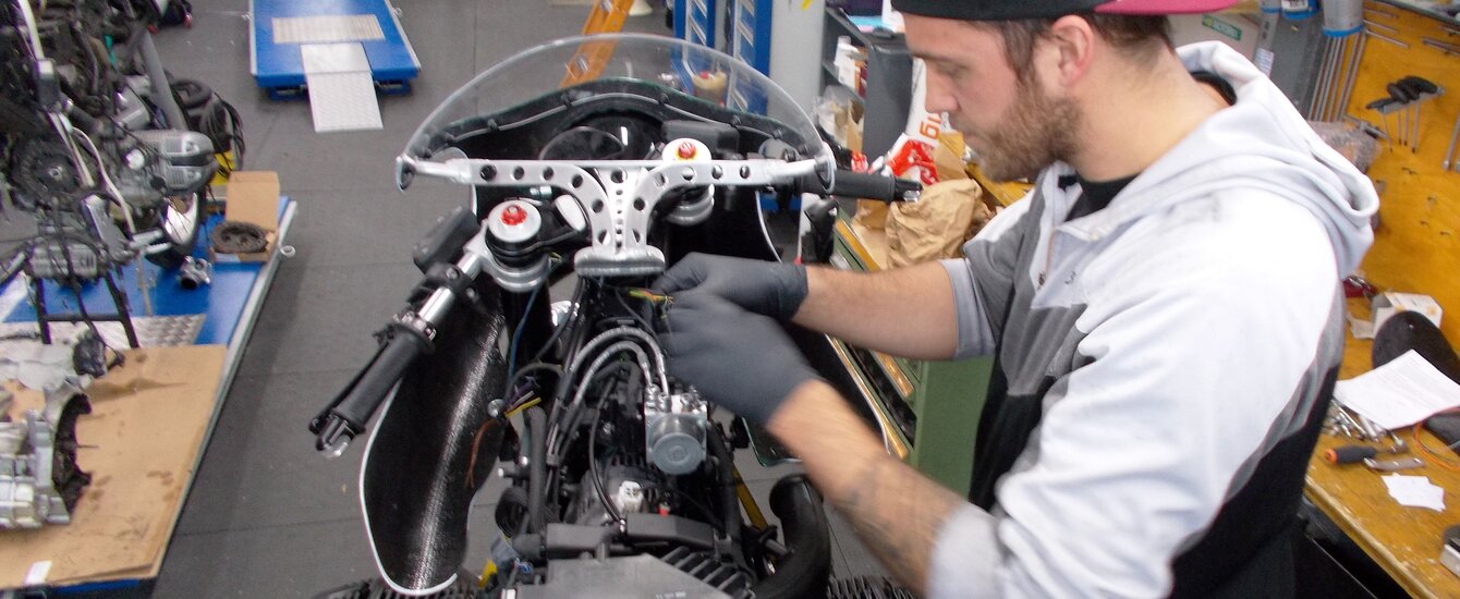 BMW  Motorrad R nineT Ansicht Lenkermontage | © Moto Mader AG