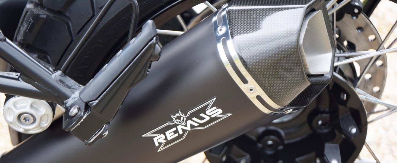 BMW Motorrad R nineT Ansicht auf den Remus Auspuff | © Moto Mader AG