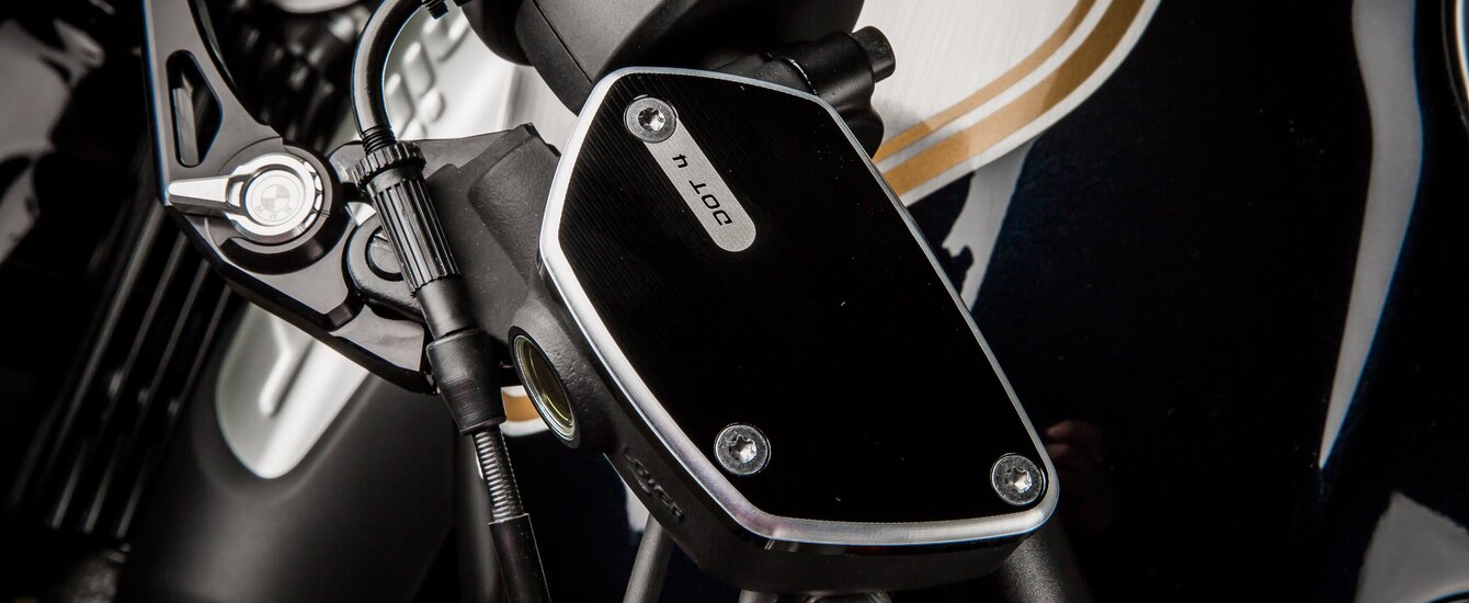 BMW Motorrad R nineT Ansicht auf den Bremsflüssikeitsbehälter | © Moto Mader AG