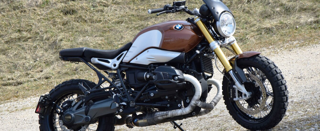 BMW Motorrad R nineT seitliche Ansicht des ganzen Motorrads | © Moto Mader AG